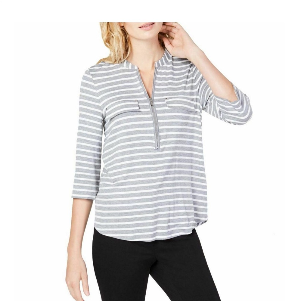 Calvin Klein Roll- Sleeve Top